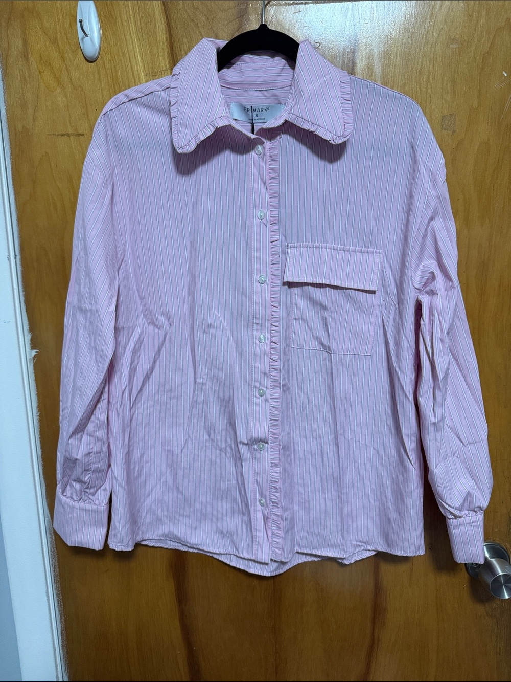 Primark Pink Striped Button-Down Shirt